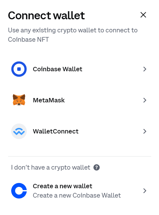 Following A Creator On Coinbase NFT – Gala